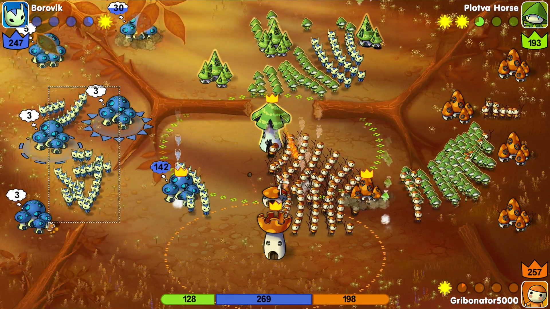 Скриншот из игры Mushroom Wars - 6