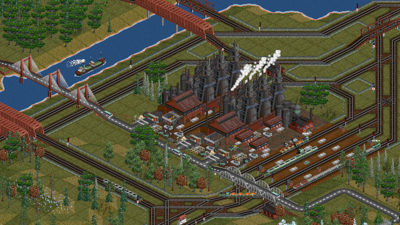 Скриншот из игры OpenTTD - 2