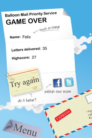 Скриншот из игры Balloon Mail - 5